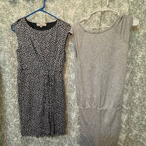 Two!! Two dresses- one price! Loft - Black & White Print Sleeveless Dress